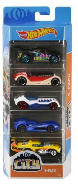 Набор из 5-и базовых машинок Hot Wheels (в асс.)