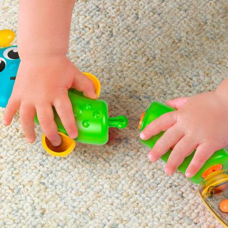 Развивающая игрушка бусы Fisher-Price Гусеница-конструктор