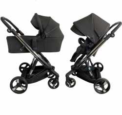 Коляска 2 в 1 Bair Electra B-touch system BE-01 black  (Баир Электра Би-тач систем)