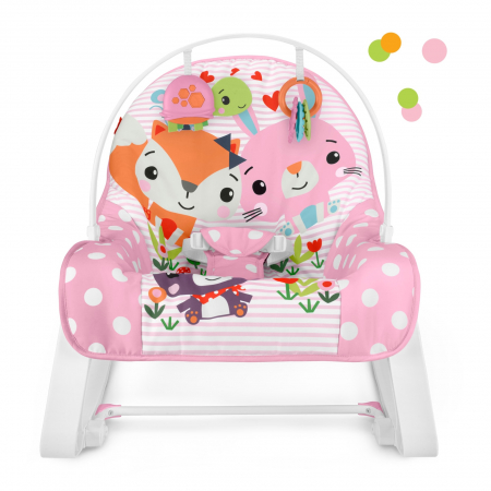 Fisher Price массажное кресло-качели Фишер прайс НЕЗАБЫВАЕМОЕ КАЧАНИЕ с лисичкой от 0 до 18 кг