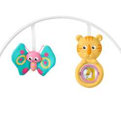 Массажное кресло-качалка Fisher-Price РОЗОВОЕ САФАРИ и для новорождённых, и для детей до 18 кг