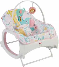 Детское кресло-качалка Fisher Price РОЗОВЫЙ САД, от рождения и до 3-х лет. Оригинал США