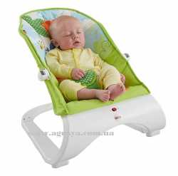 Кресло-шезлонг Fisher-Price Comfort Curve Bouncer ТРОПИЧЕСКИЕ ДРУЗЬЯ