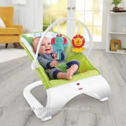 Кресло-шезлонг Fisher-Price Comfort Curve Bouncer ТРОПИЧЕСКИЕ ДРУЗЬЯ
