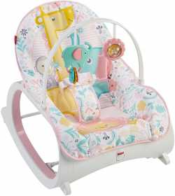 Детское кресло-качалка Fisher Price РОЗОВЫЙ САД, от рождения и до 3-х лет. Оригинал США