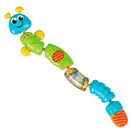 Развивающая игрушка бусы Fisher-Price Гусеница-конструктор