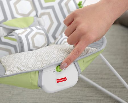 Детский шезлонг Fisher-Price с массажной вибрацией САВАННА от 0 до 1 года