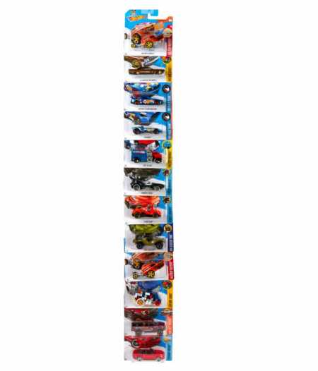 Базовая машинка Hot Wheels в ас. (12 шт. на подвесной пластиковой ленте)