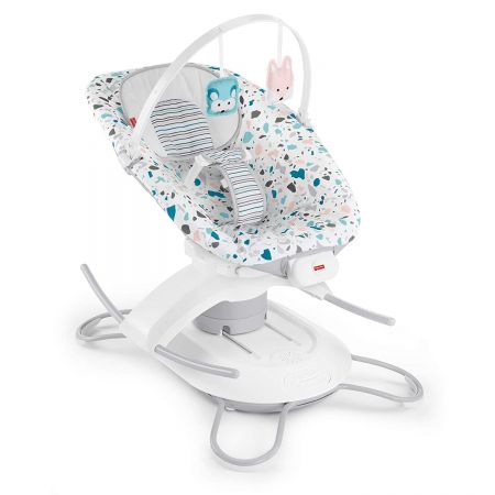 Укачивающий центр Fisher-Price детские качели 2 в 1 МОРСКАЯ ВОЛНА 2-in-1 Deluxe Soothe 'n Play
