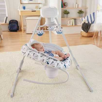 Укачивающий центр Fisher-Price 2-in-1 Deluxe Swing, колыбель-качели «ЛЕСНЫЕ ЧУДЕСА»